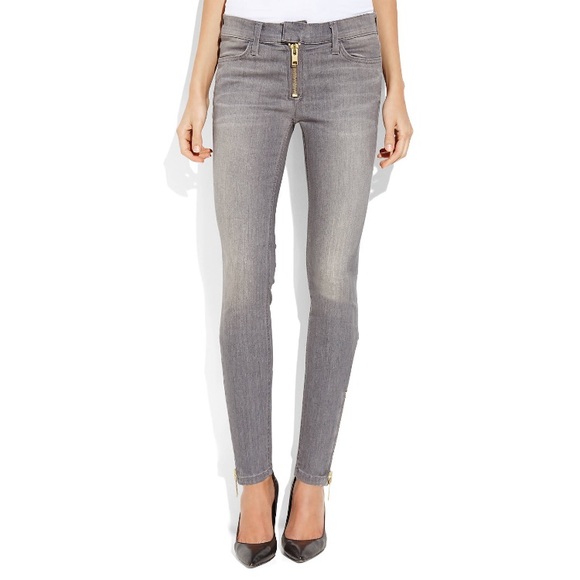 TEXTILE Elizabeth and James Denim - TEXTILE Cooper Gray Exposed Zipper Skinny Jeans